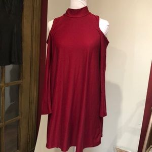 Planet Gold red long sleeve dress